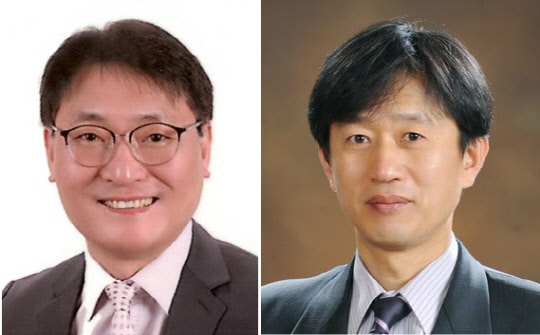 심상영(왼쪽), 이영호 제일약품 상무. 제일약품.